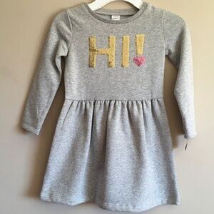 Carters Litlle Girl Dress with sequins size 4T.